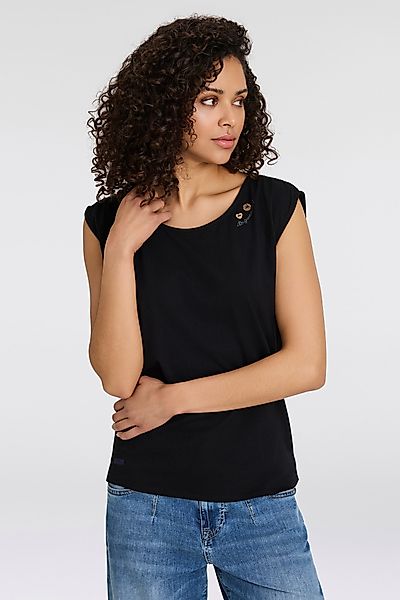 Ragwear Kurzarmshirt "GREETA", großer Rückenausschnitt mit Band zum Zusamme günstig online kaufen
