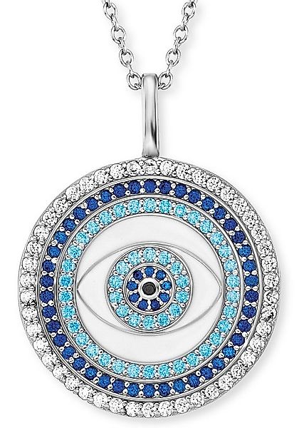 Engelsrufer Kette mit Anhänger LUCKY EYE, mit Emaille - mit Zirkonia (synth günstig online kaufen
