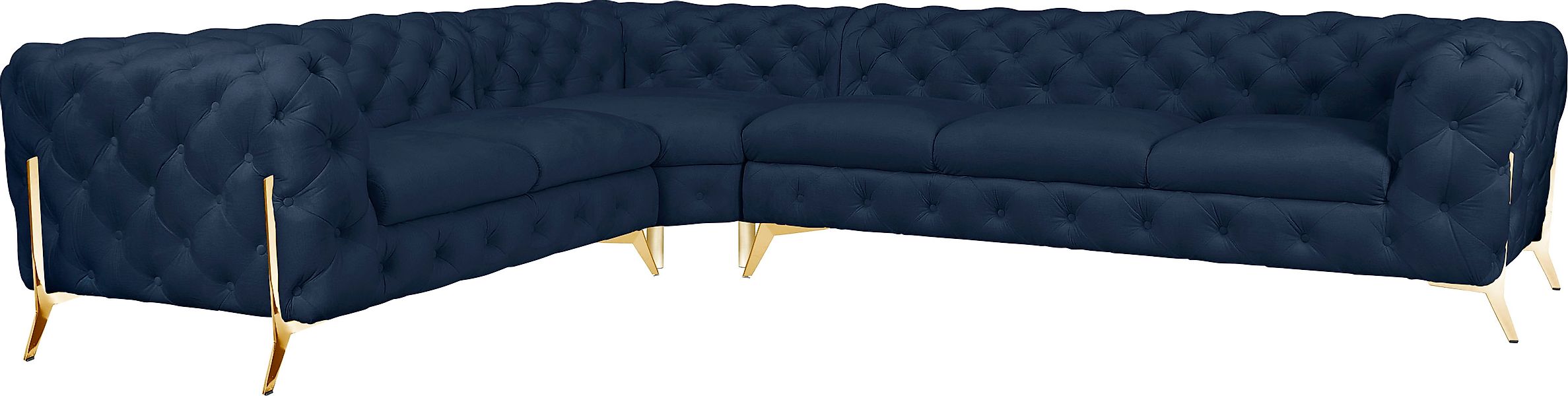 Home affaire Chesterfield-Sofa »Amaury L-Form« großes Ecksofa, Chesterfield günstig online kaufen