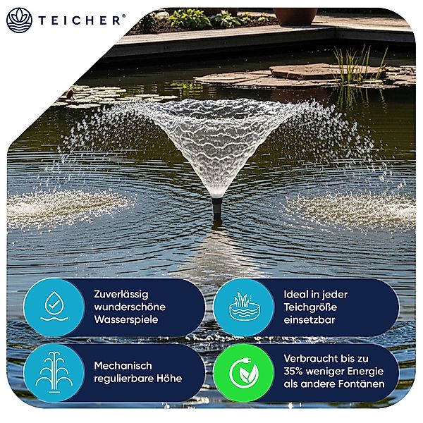 Teicher Teichpumpe Fontänenpumpe Wasserspielpumpe mi dekorative günstig online kaufen