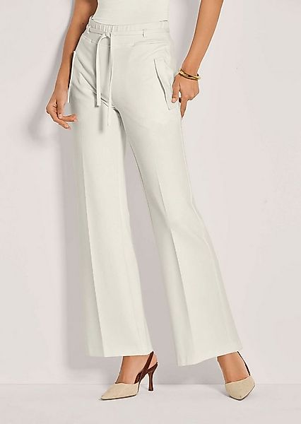 MADELEINE Jerseyhose Kurzgröße: Weite Jersey-Hose mit Bundfalten Stoffhose günstig online kaufen