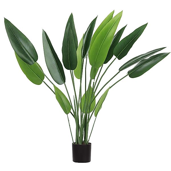HOMCOM Kunstpflanze Plastik 18 Blätter 110 cm günstig online kaufen