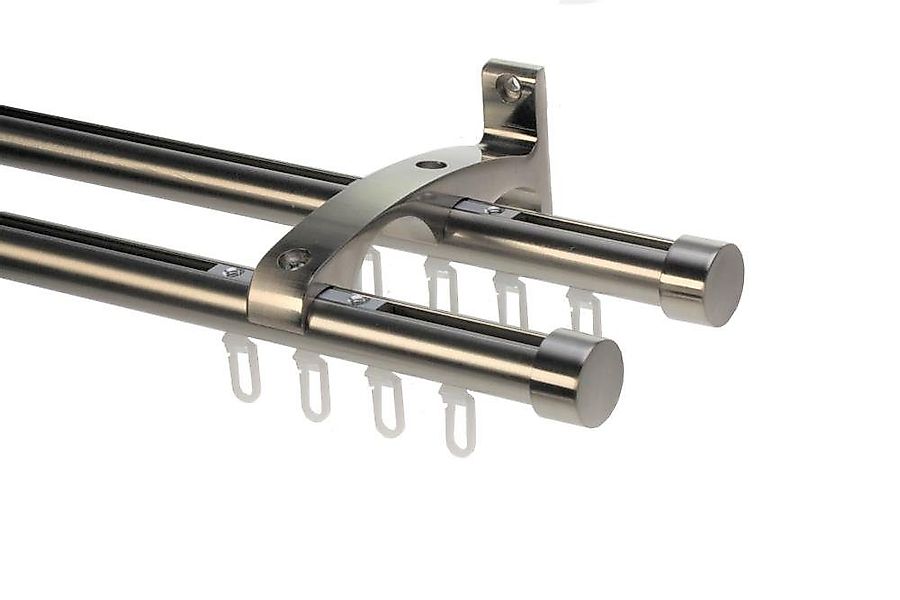 DécoProfi Innenlaufschiene Gardinenstangen Set 2-läufig Endkappe günstig online kaufen