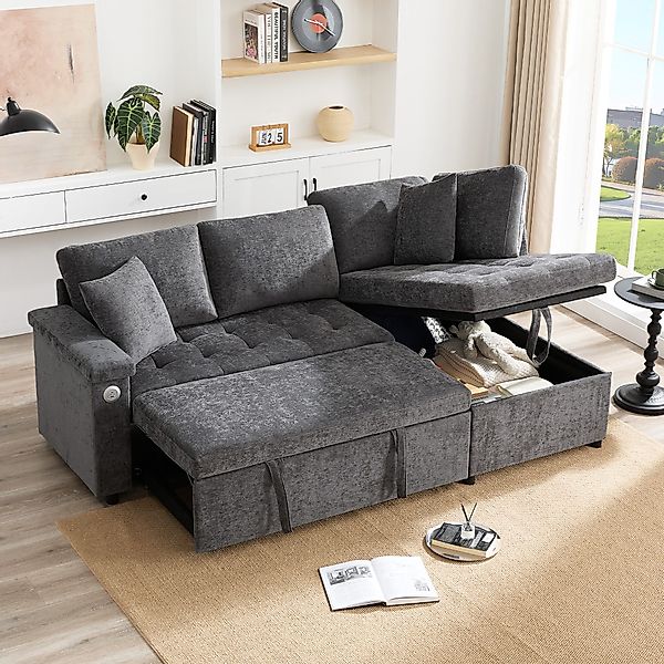 OKWISH Schlafsofa mit Schlaffunktion, Freizeitsofa, Polstersofa günstig online kaufen