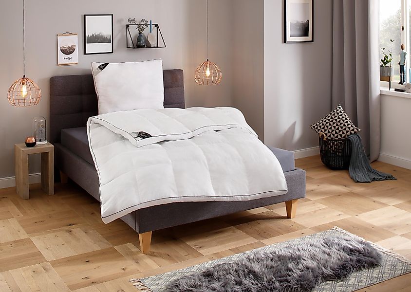 Hanse by RIBECO Kunstfaserbettdecke + Kopfkissen »Max« Unschlagbares Preisl günstig online kaufen