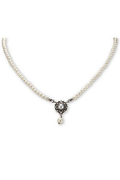 Alpenflüstern Kette mit Anhänger Trachtenkette - HELENA - creme, rosé günstig online kaufen