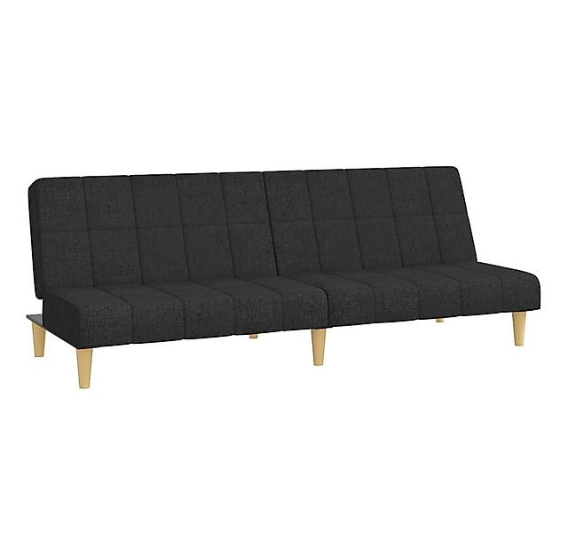 vidaXL Sofa Schlafsofa 2-Sitzer Schwarz Stoff günstig online kaufen