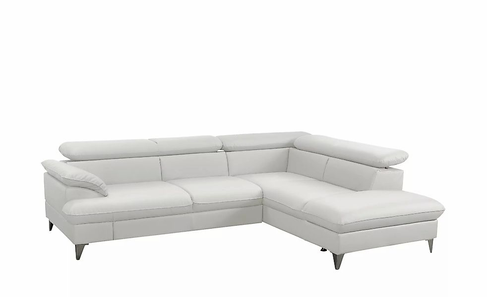 uno Ecksofa aus Kunstleder David ¦ grau ¦ Maße (cm): B: 256 H: 74 T: 208.0 günstig online kaufen