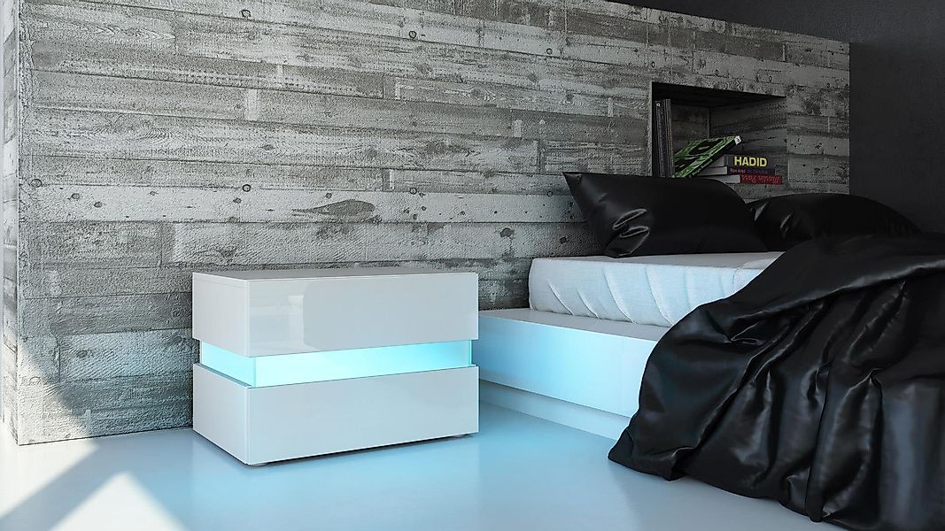 Vladon Nachttisch Flow (Nachttischschrank, mit Schublade günstig online kaufen
