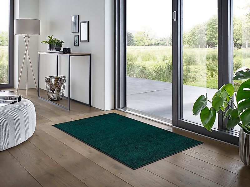 wash+dry by Kleen-Tex Fußmatte »Trend Uni«, rechteckig, 7 mm Höhe, Schmutzf günstig online kaufen