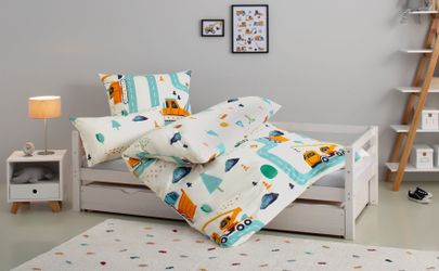 Lüttenhütt Kinderbettwäsche "CUDDLEE" 2 tlg. in vielen Designs: Dino,Einhor günstig online kaufen