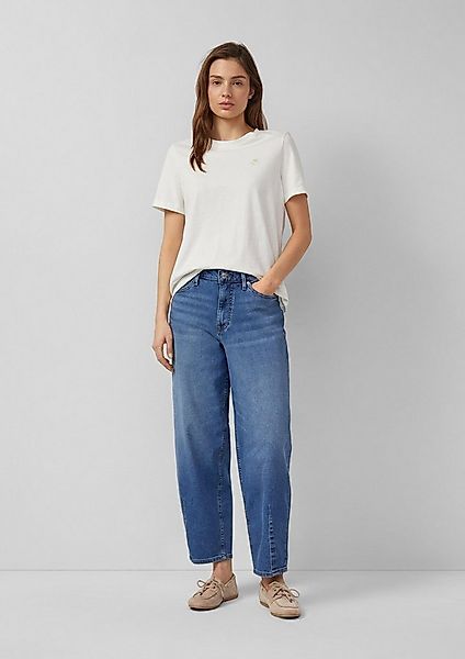 s.Oliver Weite Jeans Jeans-Hose Ankle-Jeans / Regular Fit / High Rise / Bar günstig online kaufen