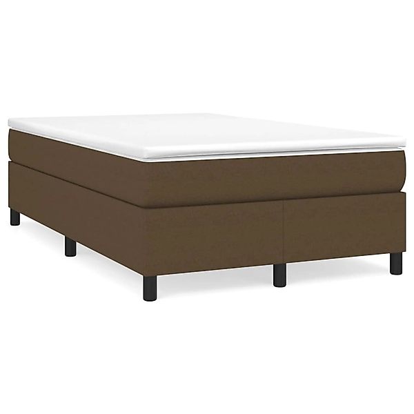vidaXL Boxspringbett Dunkelbraun 120x200 cm Stoff1370758 günstig online kaufen