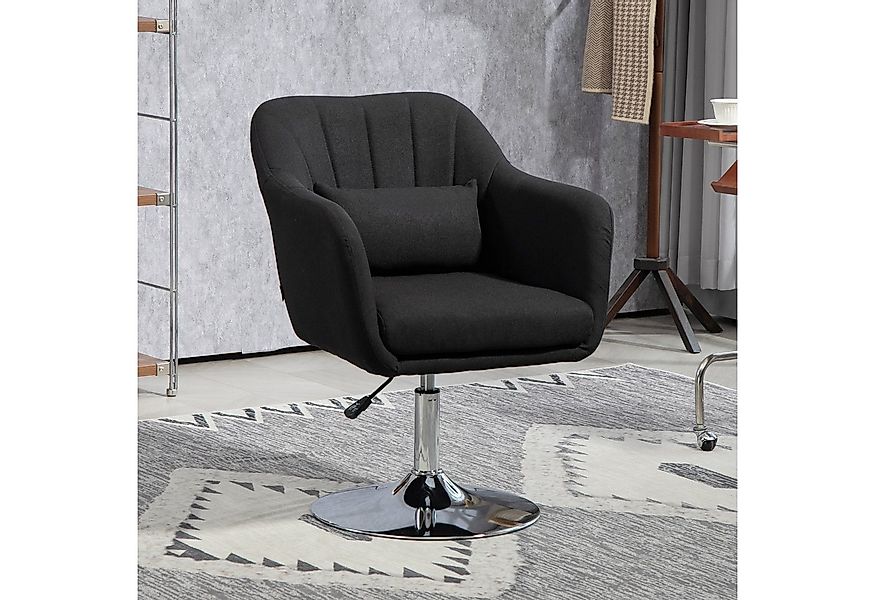 HOMCOM Relaxsessel mit Armlehne, Lendenkissen, Metallrahmen (gepolstert Dre günstig online kaufen