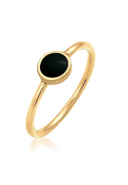 Elli Fingerring Solitär Stapelring Emaille 925 günstig online kaufen