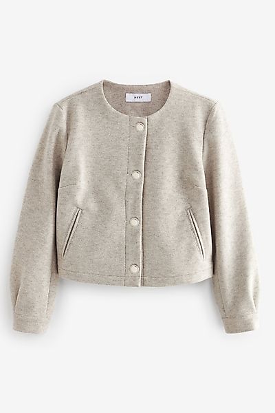 Next Jackenblazer Gebürstete Jacke ohne Kragen günstig online kaufen