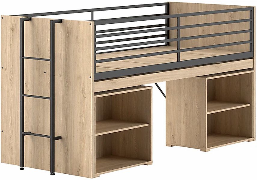 Vipack Stauraumbett »Sam, schlafen und arbeiten in einem, wahlweise Eiche- günstig online kaufen