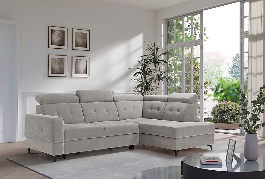 exxpo - sofa fashion Ecksofa "Monte, Kopfteile verstellbar, optional mit Be günstig online kaufen