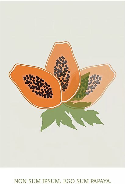 Komar Wandbild "Cultivated Papaya", (1 St.), Deutsches Premium-Poster Fotop günstig online kaufen