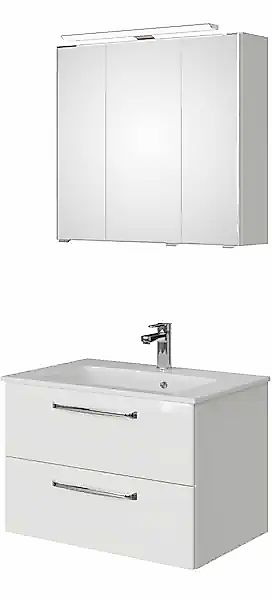 Saphir Badmöbel-Set »Trentino 2-tlg Mineralmarmor-Waschtisch,Spiegelschrank günstig online kaufen