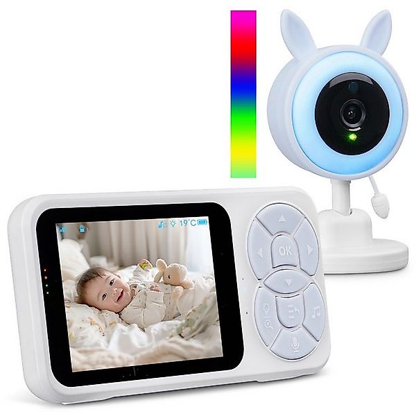 Novzep Video-Babyphone 3,5″ Babyphone mit Kamera,RGB-Nachtlicht,Infrarot-Na günstig online kaufen