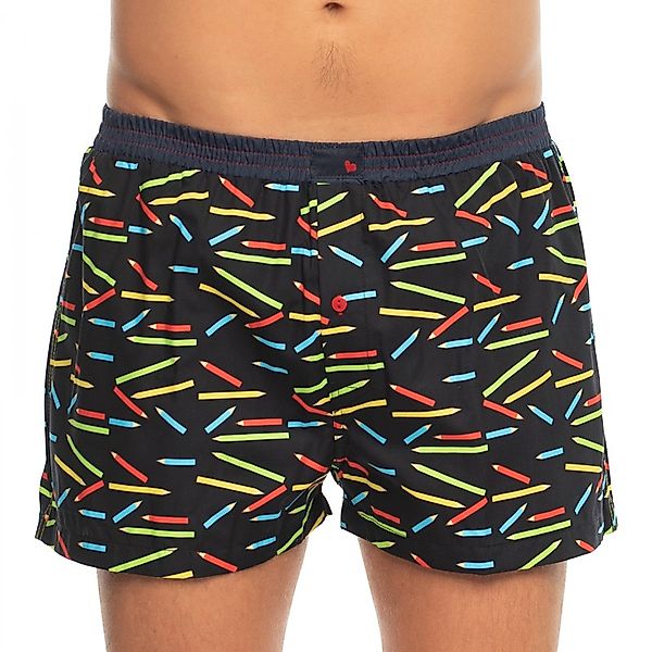 Unabux Boxershorts Schwarz & Blau mit All-Over Print günstig online kaufen