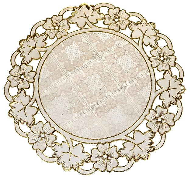 Dekonaz Tischdecke Spitze Tischläufer / Platzdeckchen Mariejoa ø 38cm günstig online kaufen