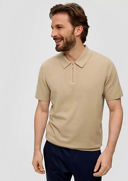s.Oliver BLACK LABEL Strickpullover Poloshirt aus Feinstrick günstig online kaufen