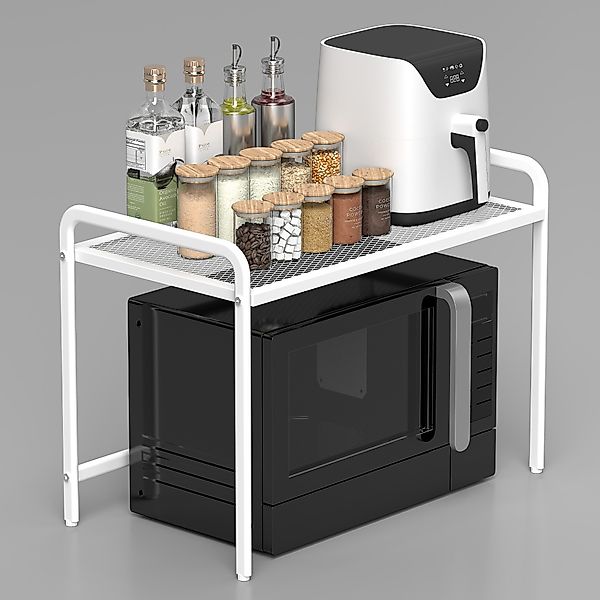 Fanttik Küchenregal Mikrowellen Regal 2-Stufig Mikrowellenständer günstig online kaufen