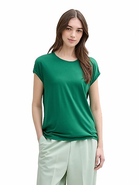TOM TAILOR Denim T-Shirt mit Rundhalsausschnitt günstig online kaufen