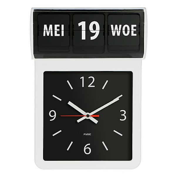Fysic Wanduhr Demenz-Uhr / Große analoge Wanduhr mit Zeit, Tag und Datum We günstig online kaufen