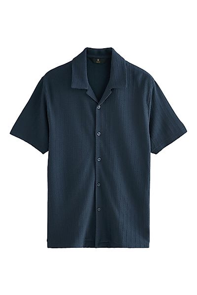 Next Kurzarmhemd Hemd aus strukturiertem Jersey günstig online kaufen