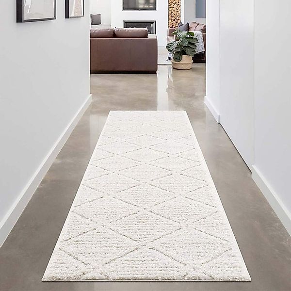 Carpet City Hochflor-Teppich »Focus 2997«, rechteckig, 20 mm Höhe, Läufer, günstig online kaufen