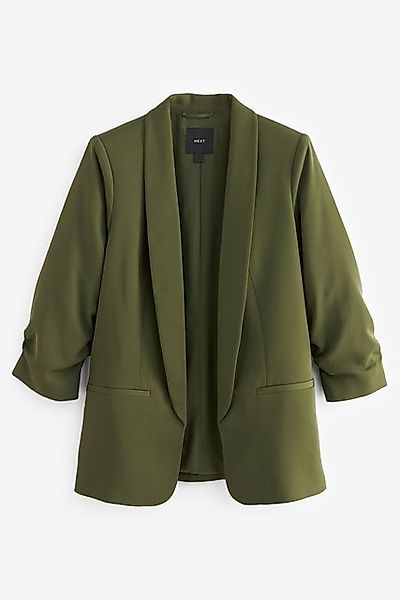 Next Jackenblazer Blazer mit gerafften Ärmeln im Relaxed Fit (1-tlg) günstig online kaufen