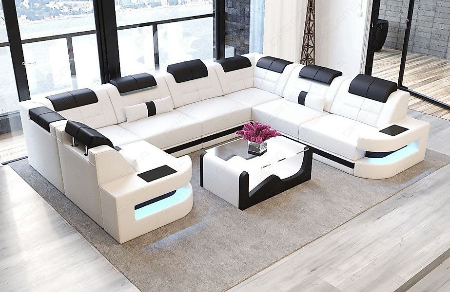 Sofa Dreams Wohnlandschaft Ledersofa Como U günstig online kaufen