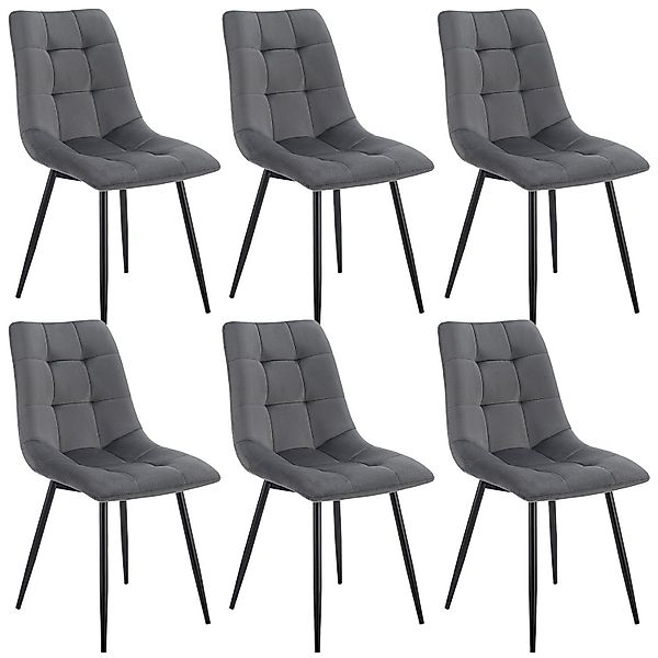 Juskys Esszimmerstuhl Blanca (6 St), bequeme günstig online kaufen