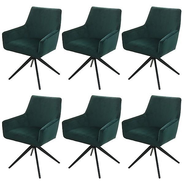 MCW Esszimmerstuhl L91 6er-Set Grün günstig online kaufen