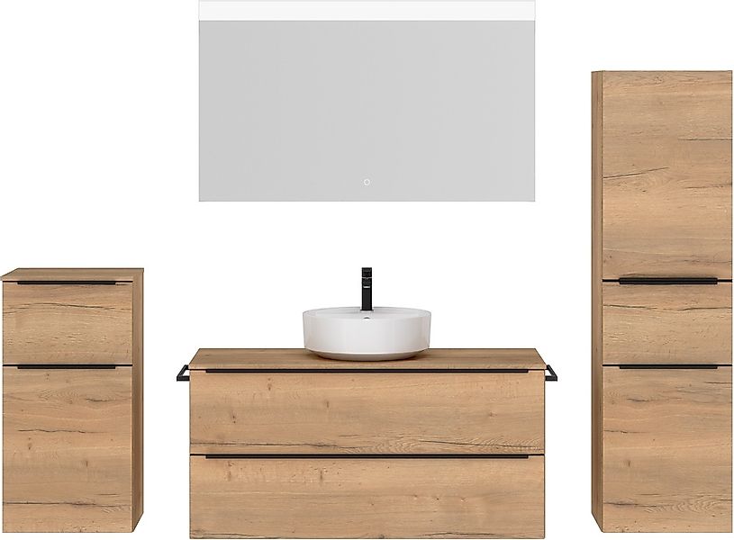 nobilia Badmöbel-Set "Alvene" vormontiert, mit Soft-Close, 4 Stk. tlg. günstig online kaufen