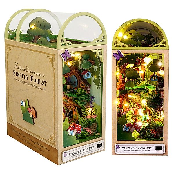 MODFU 3D-Puzzle Buchstütze Miniatur Holz Bücherregal günstig online kaufen