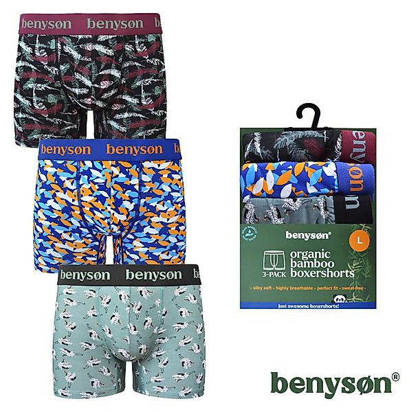Markenwarenshop-Style Boxershorts BENYSØN 3er Pack Herren Boxershorts BENY- günstig online kaufen
