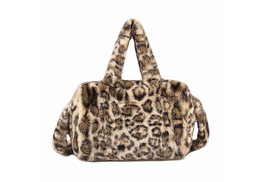 ITALYSHOP24 Schultertasche Damen Leo Tasche Handtasche PELZTASCHE Shopper T günstig online kaufen