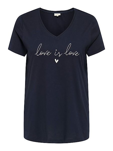 ONLY CARMAKOMA Kurzarmshirt CARKALLIE LIFE SS V-NECK A-SHAPE TEEJRS günstig online kaufen