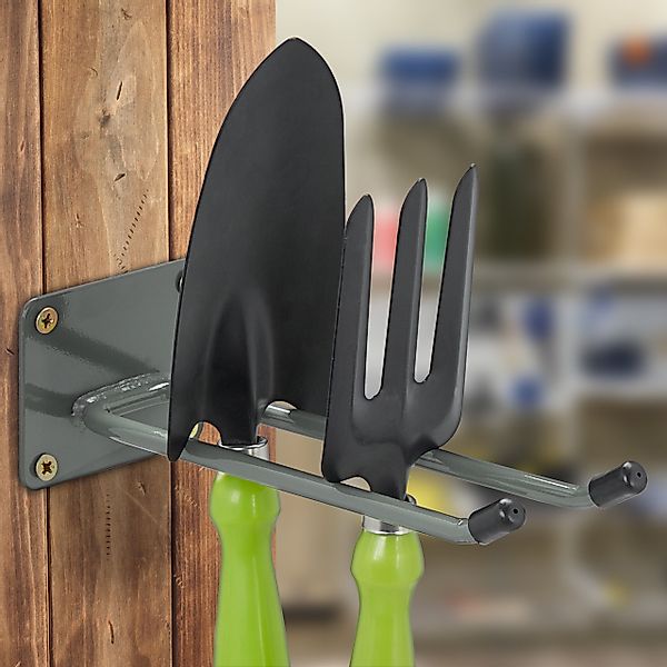relaxdays Gartengerätehalter 6x Langer Wandhaken in günstig online kaufen