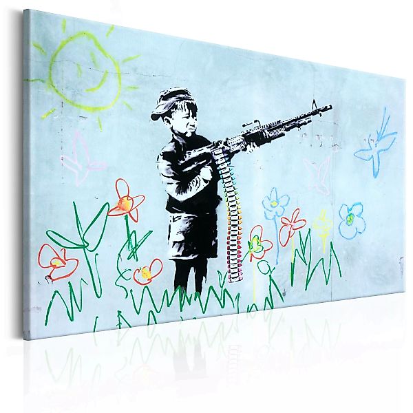 Wandbild - Boy With Gun By Banksy günstig online kaufen
