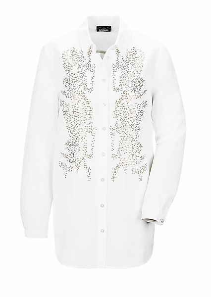 GOLDNER Hemdbluse "Weiße elegante Bluse aus Leinen" günstig online kaufen
