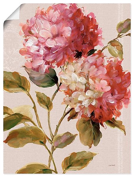 Artland Wandbild »Harmonische Hortensien«, Blumen, (1 St.) günstig online kaufen