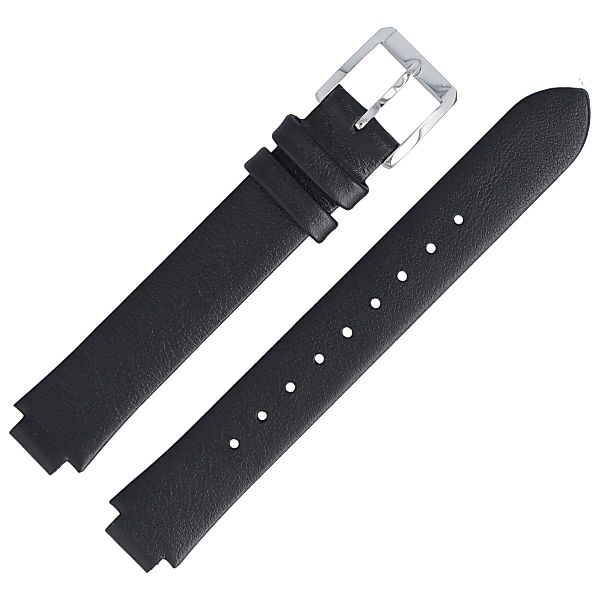 BOSS Uhrenarmband 10mm Leder Schwarz 659302724 günstig online kaufen