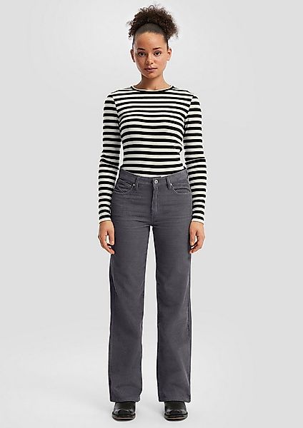 QS Chinos Hose Cordhose mit weitem Bein günstig online kaufen