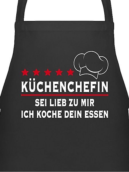 Shirtracer Kochschürze Küchenchefin Sei lieb zu mir ich koche dein Essen I günstig online kaufen