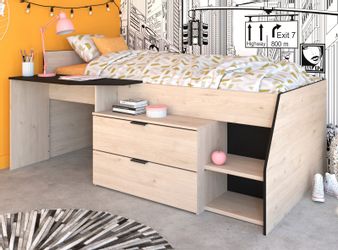 Parisot Hochbett Milky (Kinderbett Liegefläche 90 günstig online kaufen